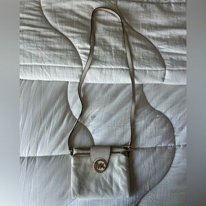 Vintage Michael Kors Cross Body Bag with Gold Accents